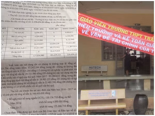 TP.HCM: Thu hồi hơn nửa tỷ đồng tiền chi sai ở trường THPT Trần Quang Khải