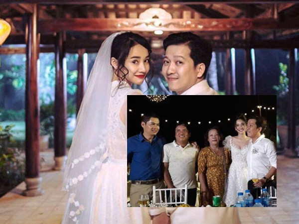 Ảnh cận mặt hiếm hoi của cặp đôi Trường Giang - Nhã Phương trong buổi lễ đính hôn