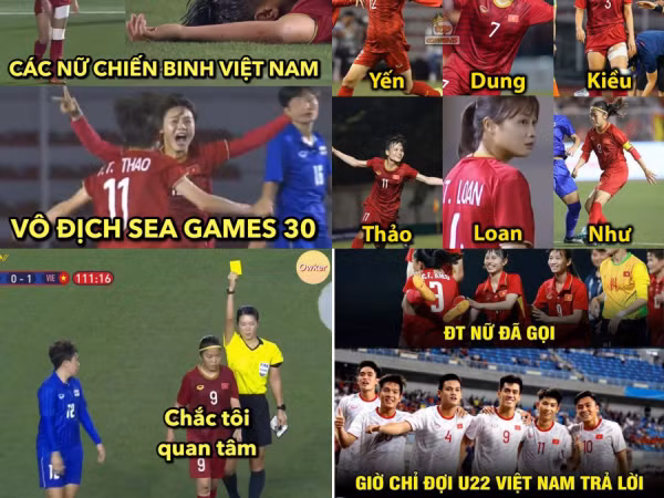"Vũ trụ ảnh chế" về ngôi "Nữ hoàng Đông Nam Á" của đội tuyển nữ Việt Nam