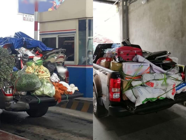 Hình ảnh về những chuyến xe "chở cả quê hương" quay lại thành phố sau kì nghỉ Tết