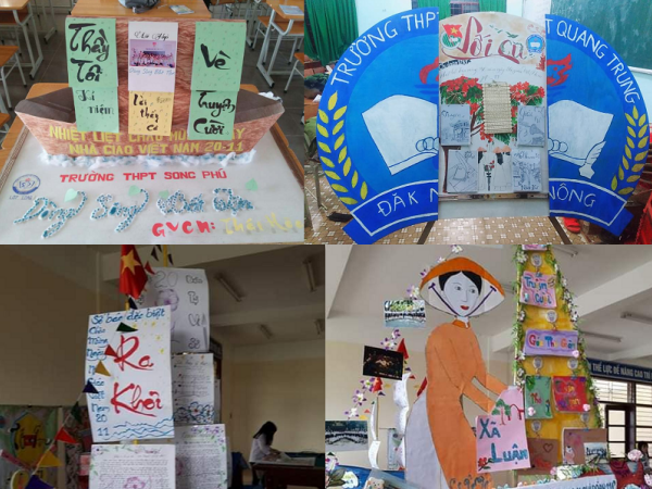 Thêm loạt "siêu phẩm" báo tường độc đáo chào mừng ngày Nhà giáo Việt Nam 20/11