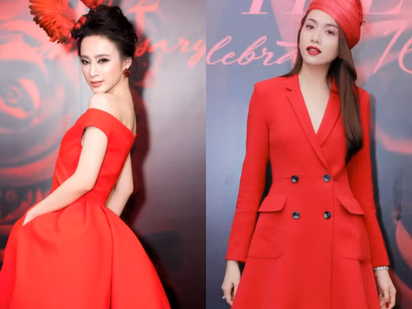 Angela Phương Trinh đội mũ tổ chim, Lệ Hằng cá tính với váy vest đỏ rực rỡ trong show thời trang
