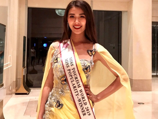 Tường Vy đạt danh hiệu "Hoa hậu Du lịch Thế giới 2019 được yêu thích nhất"