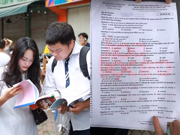 Thi THPT Quốc gia 2018: Với đề tiếng Anh này thì bạn nghĩ mình sẽ được mấy điểm?