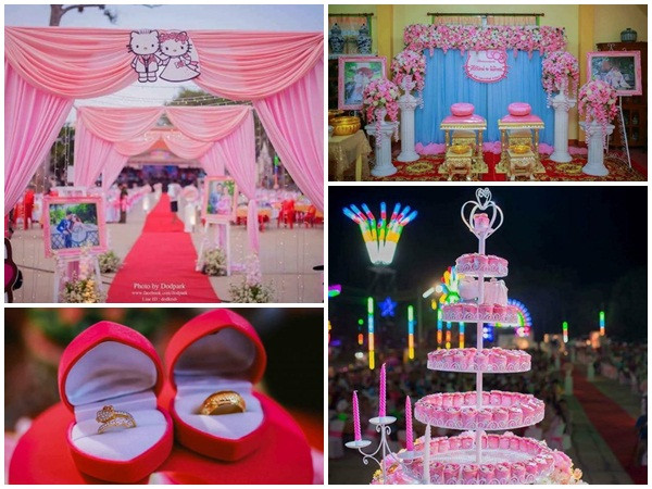 Trở về tuổi thơ với đám cưới Hello Kitty của cặp đôi 9X