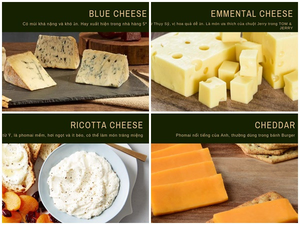 Mách bạn cách phân biệt các loại phô mai nổi tiếng nhất thế giới