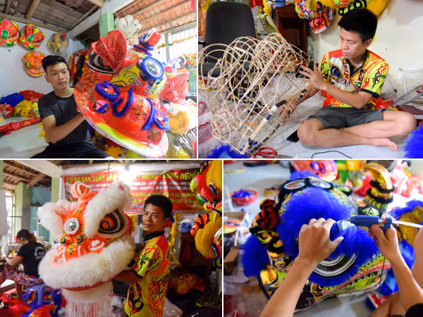 Hà Nội: Xưởng làm đầu lân tất bật trước Tết Trung thu