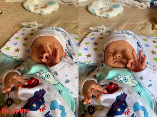 Hình ảnh em bé sơ sinh có cử chỉ "like a boss" khiến cư dân mạng "bùng nổ" lời khen