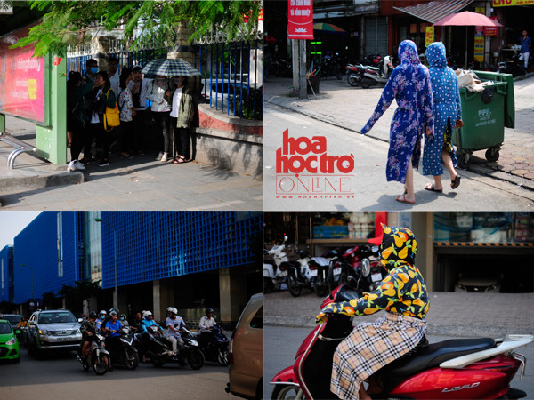 Không gì đáng sợ hơn là phải ra đường giữa trời nắng như thiêu đốt thế này! 