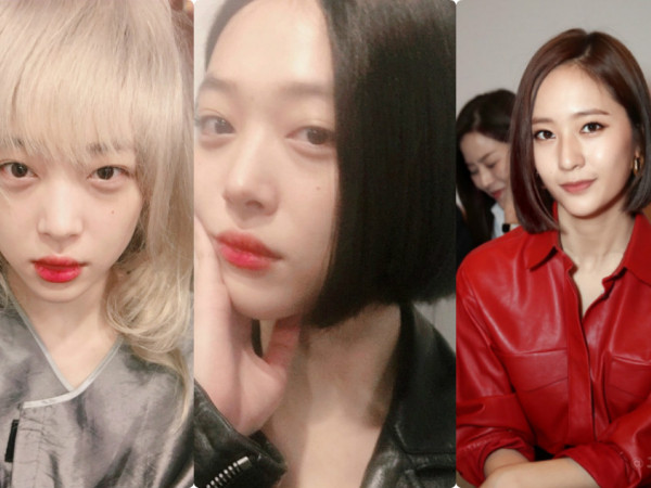 Sau Yoona SNSD, đến lượt Krystal f(x) và Sulli rủ nhau xuống tóc?