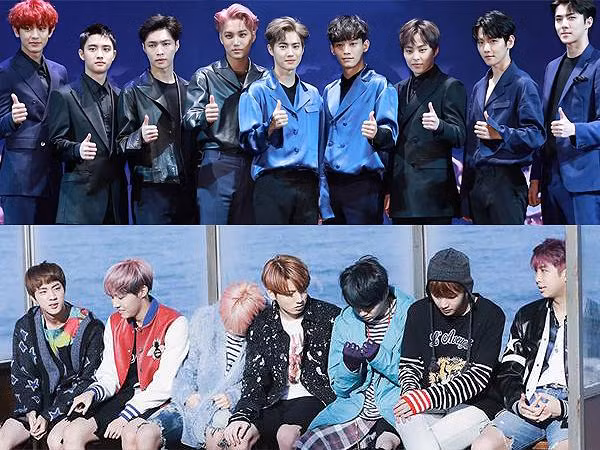 EXO và BTS tiếp tục cho thấy sự vượt trội trên BXH Album của Gaon