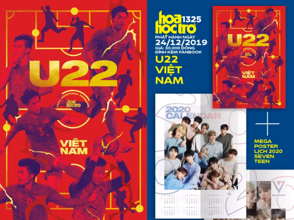 Mùa lễ hội "bùng nổ" cùng Hoa Học Trò 1325, tặng kèm fanbook U22 Việt Nam, poster lịch SEVENTEEN