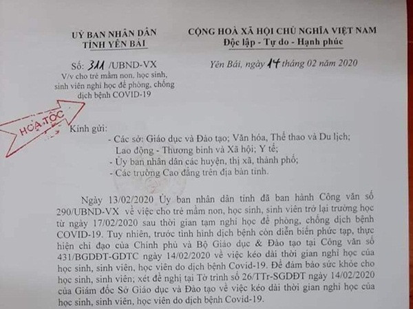 41 tỉnh/thành thay đổi quyết định cho HS,SV nghỉ đến hết 2/2020