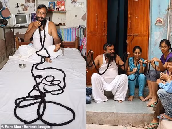 Gặp người đàn ông có bộ râu dài... gần 7 mét