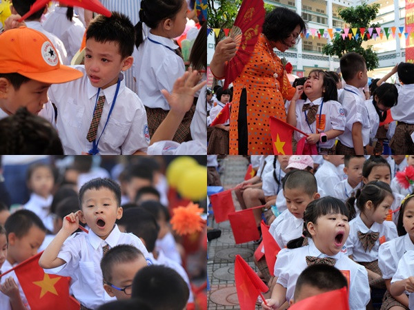 Nóng, ngái ngủ và sợ phát khóc - khai giảng không thú vị như bạn tưởng