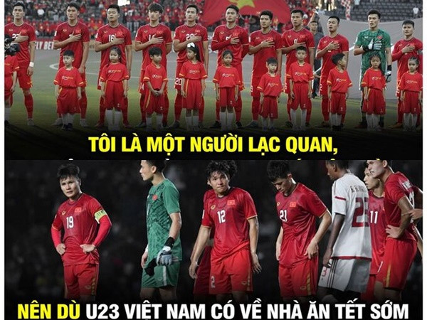 Cổ động viên hào hứng chế ảnh để động viên U23 Việt Nam trước trận gặp Triều Tiên