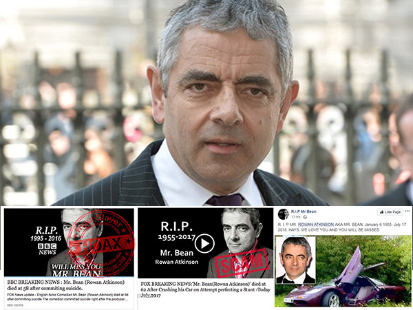 Mr. Bean qua đời là tin giả mạo để hacker phát tán mã độc, bạn nên cẩn thận