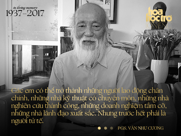Những câu nói “khắc tạc” vào trái tim học trò của PGS. Văn Như Cương