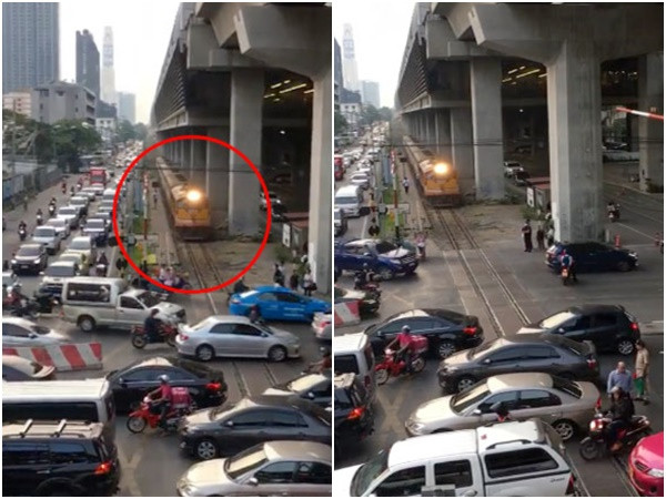 Chỉ có Thái Lan: cả đoàn tàu lửa phải dừng lại ngay giữa đường ray chỉ vì điều này...