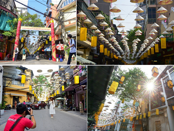 Độc đáo con đường nón lá ở phố cổ Hà Nội