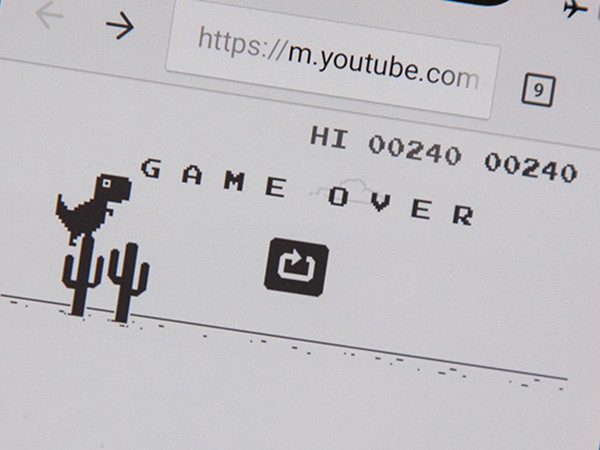 Lý do thú vị mỗi khi mất mạng là có game khủng long trên Chrome