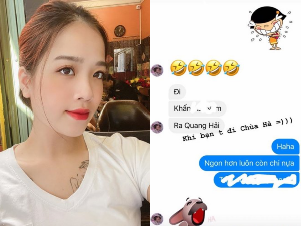 Khoe đi chùa cầu duyên với bạn, hot-girl Huyền My công khai nhắc tên Quang Hải