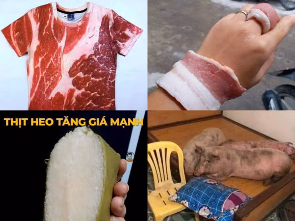 Cười rách mép với những ảnh chế của dân mạng khi thịt lợn tăng giá