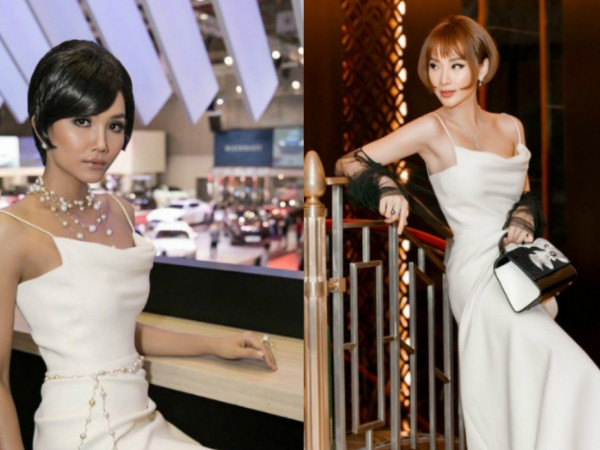 Hoa Hậu H'Hen Niê "dưới cơ" Angela Phương Trinh khi đụng hàng váy vì sai kiểu tóc