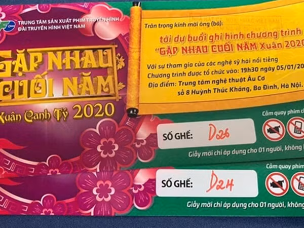 Vé chợ đen xem chương trình "Gặp nhau cuối năm" đã lên tới 7,3 triệu đồng/cặp