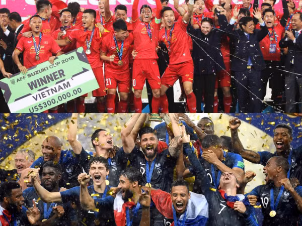Vô địch AFF Cup, Việt Nam vượt mặt đội vô địch thế giới - Pháp về thành tích bất bại