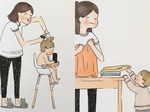 Nghẹn ngào trước bộ ảnh thể hiện sự hy sinh và tảo tần của mẹ 