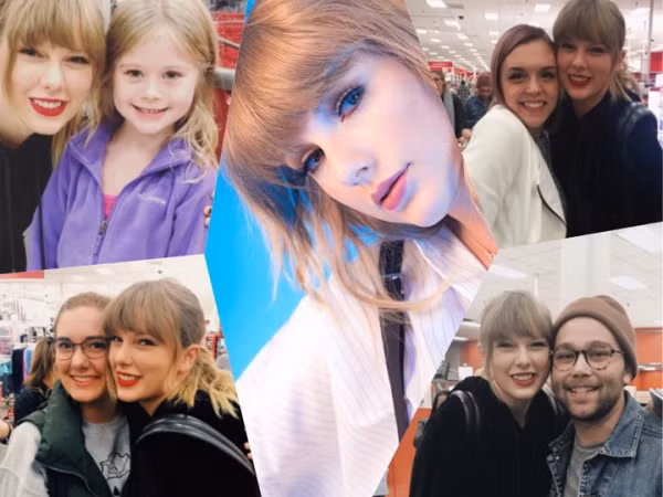 Swifties sướng rơn khi bất ngờ gặp và được chụp ảnh cùng Taylor Swift ngay tại siêu thị