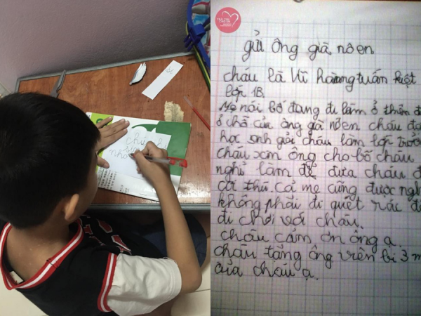 Bức thư cậu bé 6 tuổi: "Mẹ nói bố đang đi làm ở thiên đường, chỗ ông già Noel..."