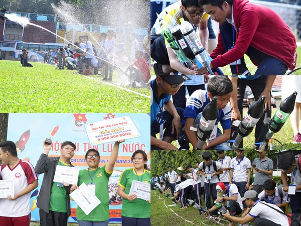 Bắn tên lửa nước - cuộc thi mà teen Sài Gòn thích mê