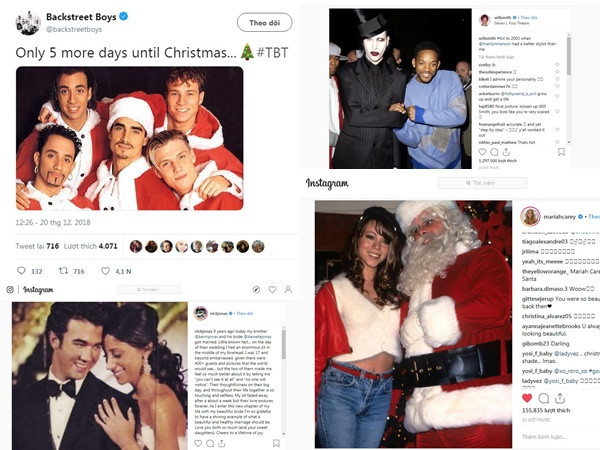 Loạt ảnh "trở về Giáng sinh tuổi thơ" siêu đáng yêu của dàn sao Hollywood