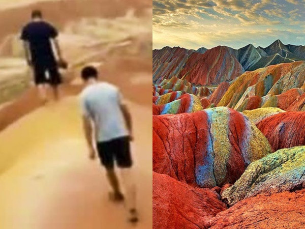 Thanh niên Trung Quốc lên mạng “khoe chiến tích” phá hoại địa mạo hàng trăm triệu năm