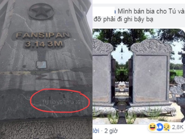 Khách du lịch khắc chữ lên cột cờ đỉnh Fansipan khiến dân mạng phẫn nộ