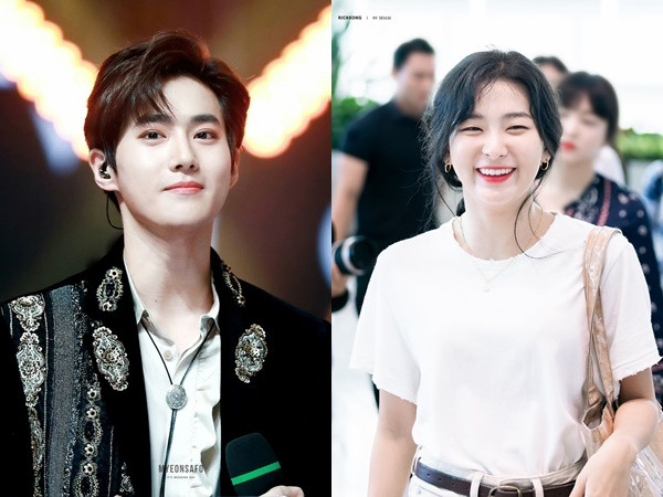 Phát cuồng trước khoảnh khắc đáng yêu của Suho (EXO) và Seulgi (Red Velvet)
