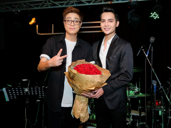 Bùi Anh Tuấn điển trai đến chúc mừng Á quân X-Factor Tuấn Phương ra mắt MV mới