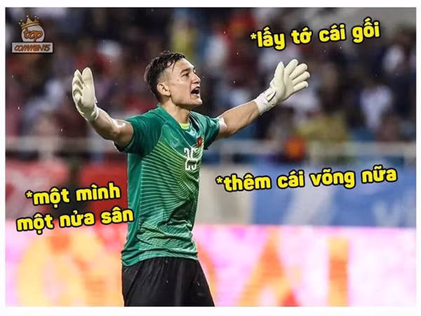 Thủ môn Lâm "Tây" được thánh chế réo tên vì "không có gì để bắt"