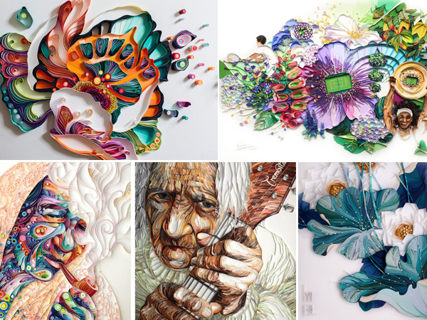 Sáng tạo tranh 3D độc đáo từ những mảnh giấy ghép