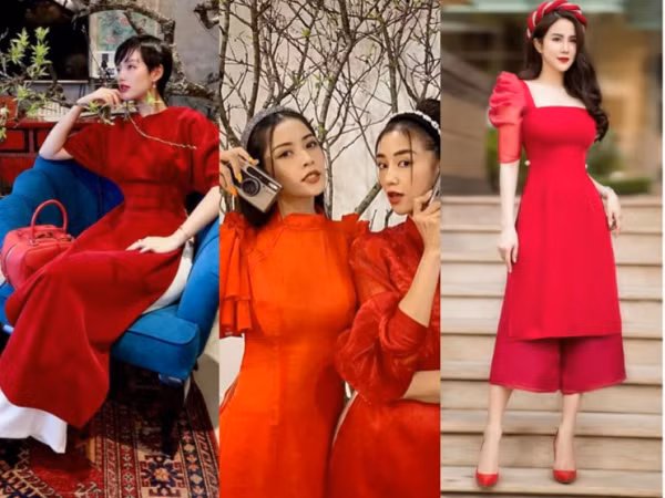 Không hẹn mà gặp, sao Việt xúng xính đồ đỏ rực đi chơi năm mới