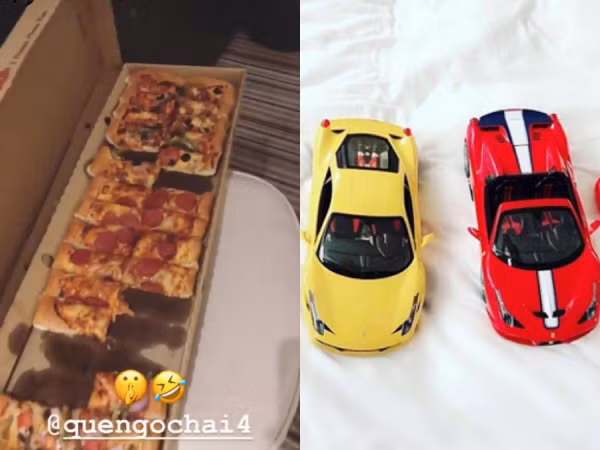 Thủ môn Văn Lâm lén "ăn mảnh" pizza, Văn Đức khoe "siêu xe" mới tậu