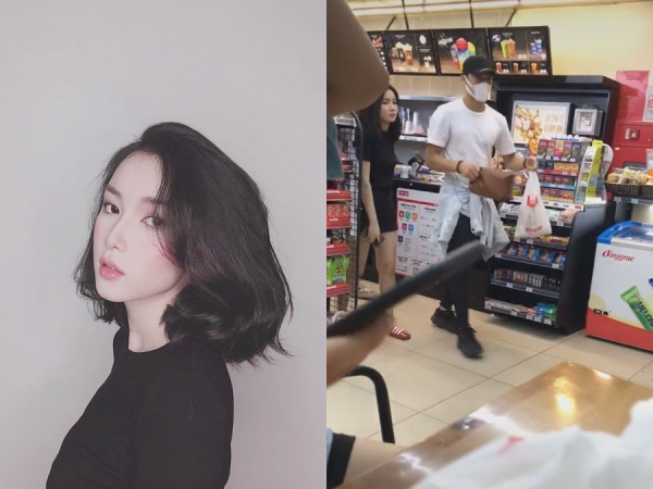 Thủ môn "quốc dân" Bùi Tiến Dũng lộ ảnh đi siêu thị cùng bạn gái mới xinh đẹp?