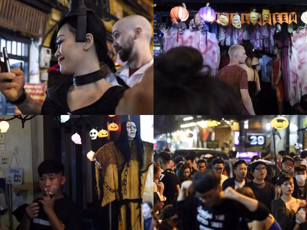 Chùm ảnh: Giới trẻ Hà Nội đã "lầy" và "chất" thế nào trong đêm Halloween tối qua