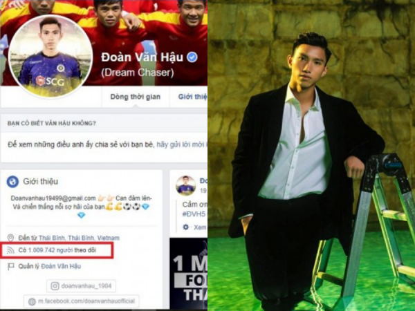 Đoàn Văn Hậu chính thức bước vào "câu lạc bộ triệu like" của dàn sao ĐT Việt Nam