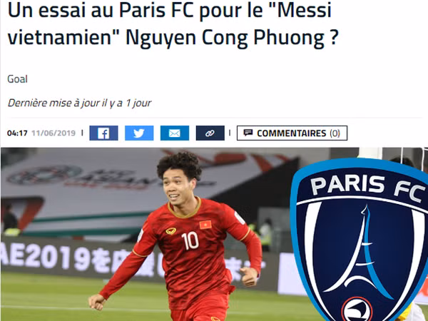 Báo Pháp nói gì về việc Công Phượng sang Pháp thử việc?