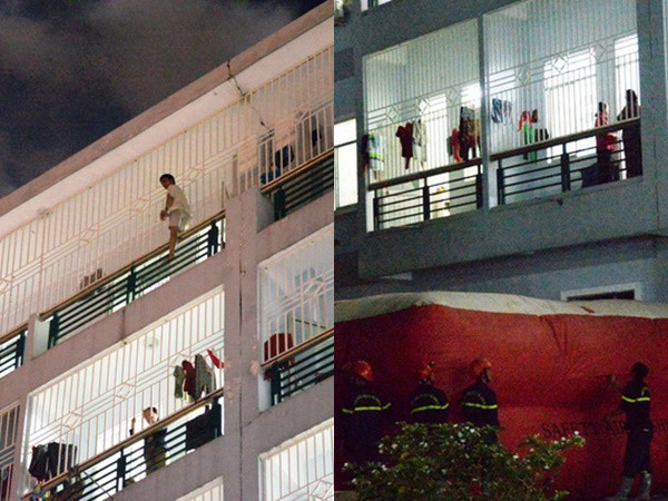 11 giờ đu bám trên tầng 7, người đàn ông tuột tay và... thoát chết thần kỳ