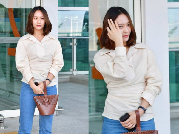 Nữ thần sang chảnh Krystal cũng có lúc xuống sắc và xuề xòa như bà thím 