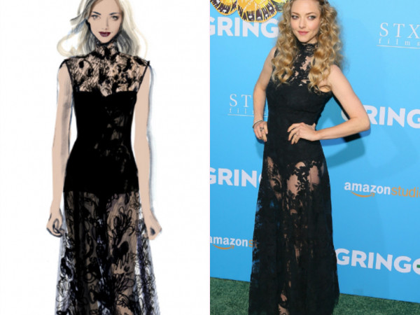 Amanda Seyfried mặc đầm dệt từ econyl - loại sợi được tái chế từ lưới đánh cá & nylon phế thải